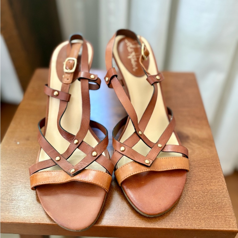 Cole Haan Strappy Brown Leather Sandals